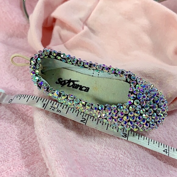Princess Aurora Pavé Crystal Mini Pointe Shoe Ornament. Ballerina Gift—New - Picture 6 of 9